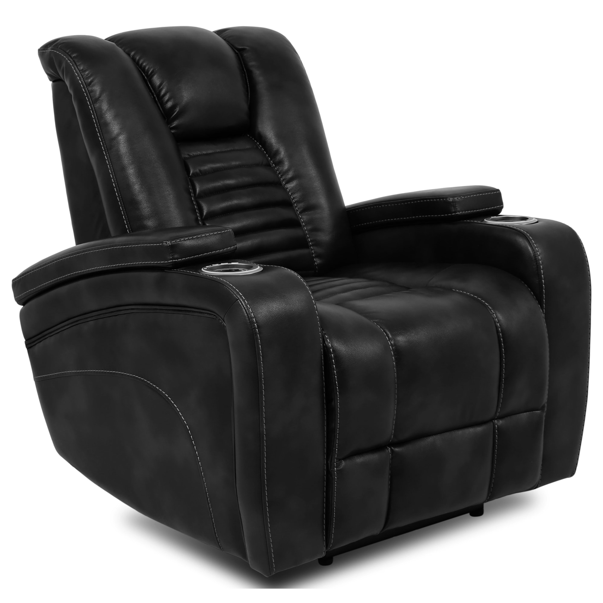 Burgess 16255 Contemporary Power Recliner with Power Headrest and